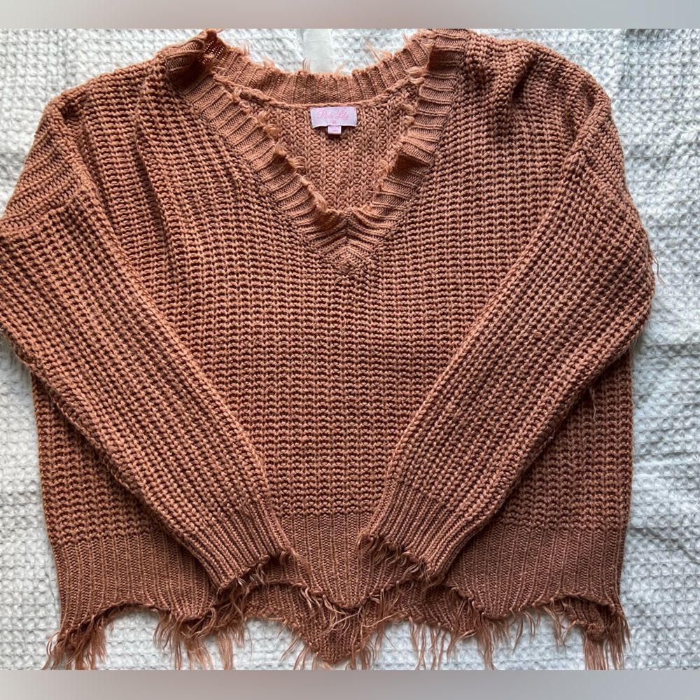 Pink Sweater Cropped